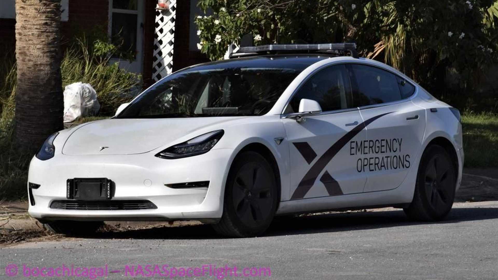 tesla model 3 spacex emergency operations