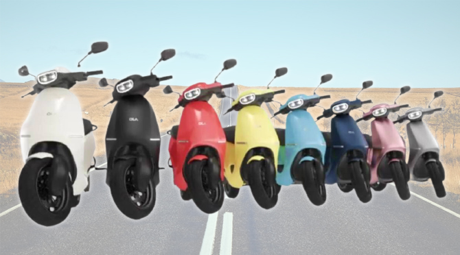 Ola Electric Scooter Color